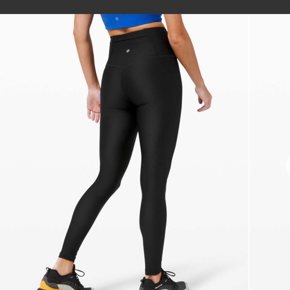 Lululemon Mapped Out High Tight 28" Black-Size (2) -Good Condition